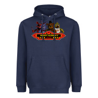 Navy FREDDY FAZBEAR'S Heavyweight Hoodie - linhVisuals