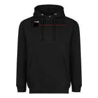 Black Mitchell College Heavyweight Hoodie - linhVisuals
