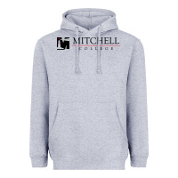 Heather Grey Mitchell College Heavyweight Hoodie - linhVisuals