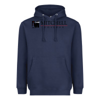 Navy Mitchell College Heavyweight Hoodie - linhVisuals
