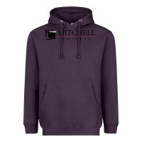 Plum Mitchell College Heavyweight Hoodie - linhVisuals