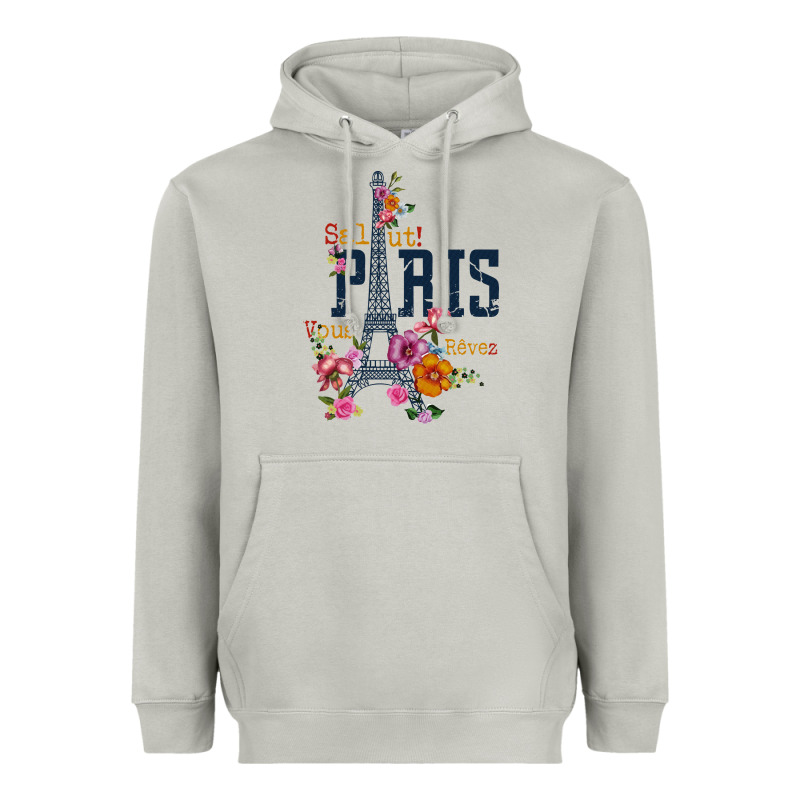 Paris Heavyweight Hoodie by linhVisuals | Teevron