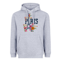 Heather Grey PARIS Heavyweight Hoodie - linhVisuals