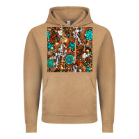 Vintage Camel western gemstone aztec seamless pattern Vintage Hoodie - BundleAndBundleShop