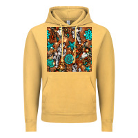 Vintage Mustard western gemstone aztec seamless pattern Vintage Hoodie - BundleAndBundleShop