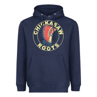Navy chickasaw roots headdress native american chickasaw nation Heavyweight Hoodie - linhVisuals