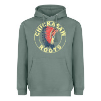 Sage chickasaw roots headdress native american chickasaw nation Heavyweight Hoodie - linhVisuals