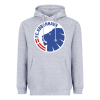 Heather Grey fc-københavn Heavyweight Hoodie - linhVisuals