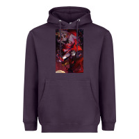 Plum hazbin, hazbin hotel alastor, jeby,angel dust, demon Heavyweight Hoodie - linhVisuals