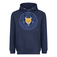 Navy leicester-city-fc Heavyweight Hoodie - linhVisuals
