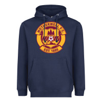 Navy motherwell-fc Heavyweight Hoodie - linhVisuals