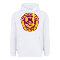 White motherwell-fc Heavyweight Hoodie - linhVisuals