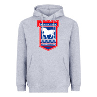 Heather Grey ipswich-town-fc Heavyweight Hoodie - linhVisuals