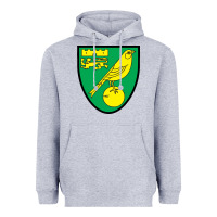 Heather Grey norwich-fc Heavyweight Hoodie - linhVisuals
