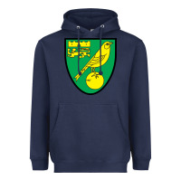 Navy norwich-fc Heavyweight Hoodie - linhVisuals