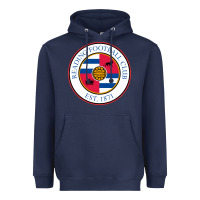Navy reading-fc Heavyweight Hoodie - linhVisuals