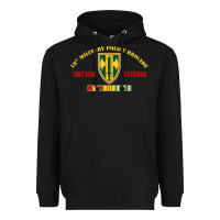 Black 18th military police brigade vietnam veteran veterans day Heavyweight Hoodie - linhVisuals