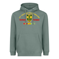 Sage 18th military police brigade vietnam veteran veterans day Heavyweight Hoodie - linhVisuals
