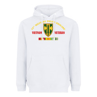 White 18th military police brigade vietnam veteran veterans day Heavyweight Hoodie - linhVisuals