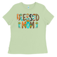 Matcha Blessed Mom Ladies Tee - CowCowDesign