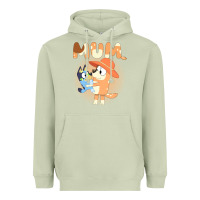 Matcha Bluey Mum Heavyweight Hoodie - linhVisuals