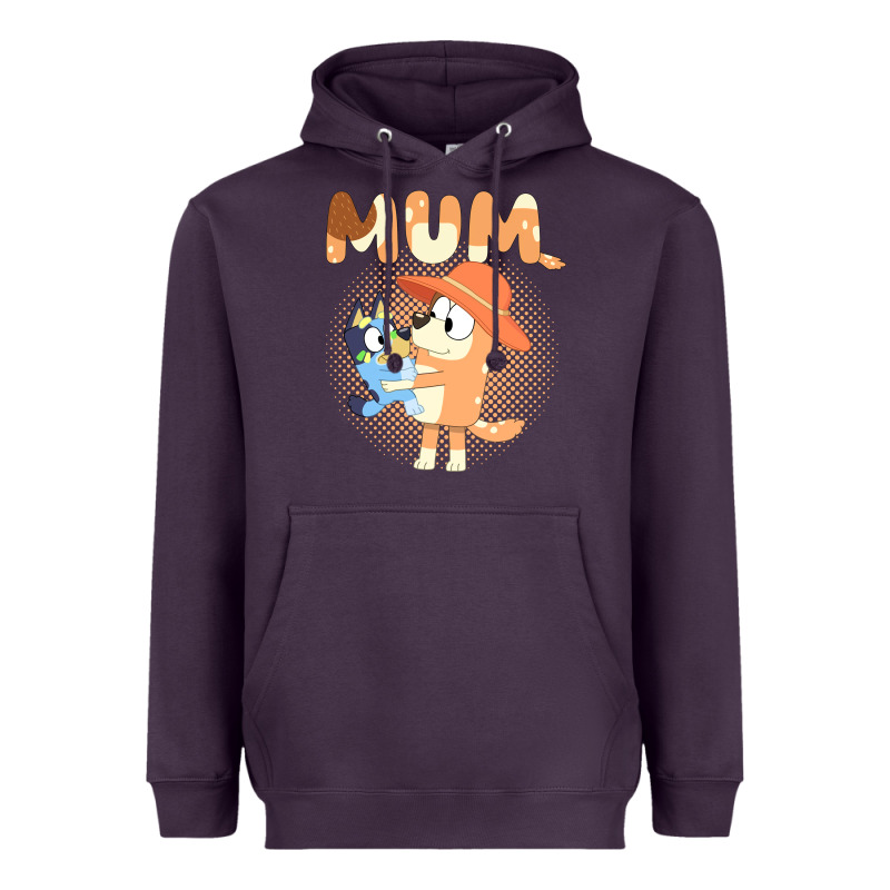 Bluey Mum Heavyweight Hoodie by linhVisuals | Teevron