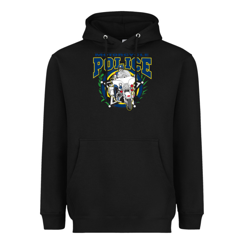 Motorcycle Police Law Enforcement Heavyweight Hoodie by linhVisuals | Teevron