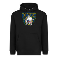 Black motorcycle police law enforcement Heavyweight Hoodie - linhVisuals