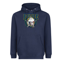 Navy motorcycle police law enforcement Heavyweight Hoodie - linhVisuals