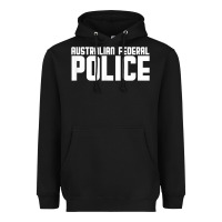 Black australian federal police Heavyweight Hoodie - linhVisuals