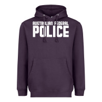 Plum australian federal police Heavyweight Hoodie - linhVisuals