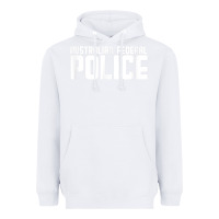 White australian federal police Heavyweight Hoodie - linhVisuals