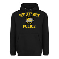 Black kentucky state police Heavyweight Hoodie - linhVisuals
