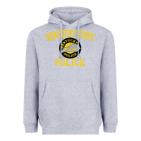 Heather Grey kentucky state police Heavyweight Hoodie - linhVisuals
