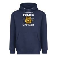 Navy kids future police officer policeman Heavyweight Hoodie - linhVisuals