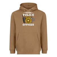Toasted Coconut kids future police officer policeman Heavyweight Hoodie - linhVisuals