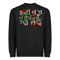 Black texas tx christmas Heavyweight Sweatshirt - AdoDesignShop