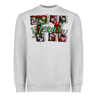 Heather Grey texas tx christmas Heavyweight Sweatshirt - AdoDesignShop