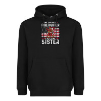 My Favorite Firefighter Calls Me Sister. Heavyweight Hoodie | Teevron
