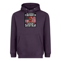 Plum my favorite firefighter calls me sister. Heavyweight Hoodie - linhVisuals
