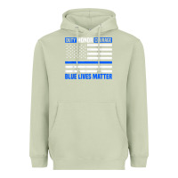 Matcha blue lives matter for police officer Heavyweight Hoodie - linhVisuals