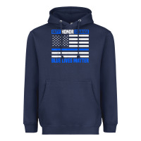 Navy blue lives matter for police officer Heavyweight Hoodie - linhVisuals
