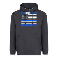 Smoke blue lives matter for police officer Heavyweight Hoodie - linhVisuals