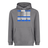 Storm blue lives matter for police officer Heavyweight Hoodie - linhVisuals
