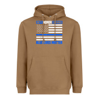 Toasted Coconut blue lives matter for police officer Heavyweight Hoodie - linhVisuals