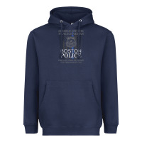 Navy boston police shirt saint michael police officer prayer Heavyweight Hoodie - linhVisuals