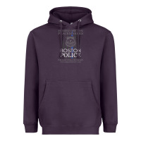 Plum boston police shirt saint michael police officer prayer Heavyweight Hoodie - linhVisuals