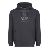 Smoke boston police shirt saint michael police officer prayer Heavyweight Hoodie - linhVisuals