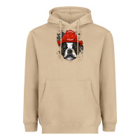Mushroom boston terrier firefighter boston terrier dog lover premium Heavyweight Hoodie - linhVisuals