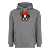Storm boston terrier firefighter boston terrier dog lover premium Heavyweight Hoodie - linhVisuals